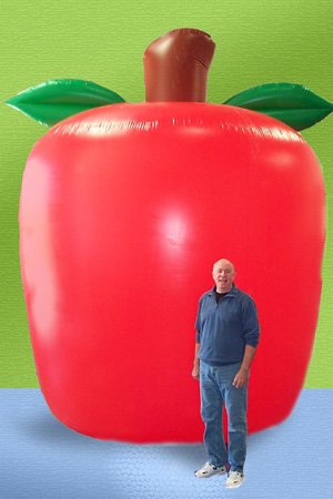 15' Apple Helium Parade Balloon
