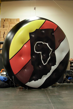 45' Silver Arch Giant Balloon Custom Made