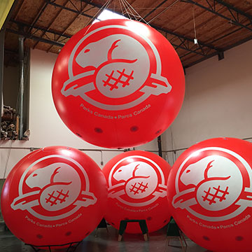 Helium Advertising Spheres