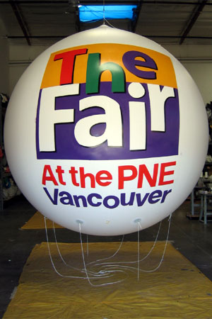 7' helium sphere The Fair